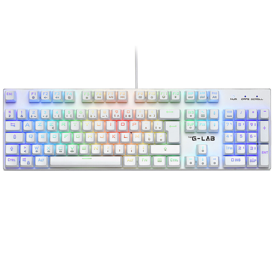 The G-Lab Keyz Rubidium - Outemu Red - Blanc