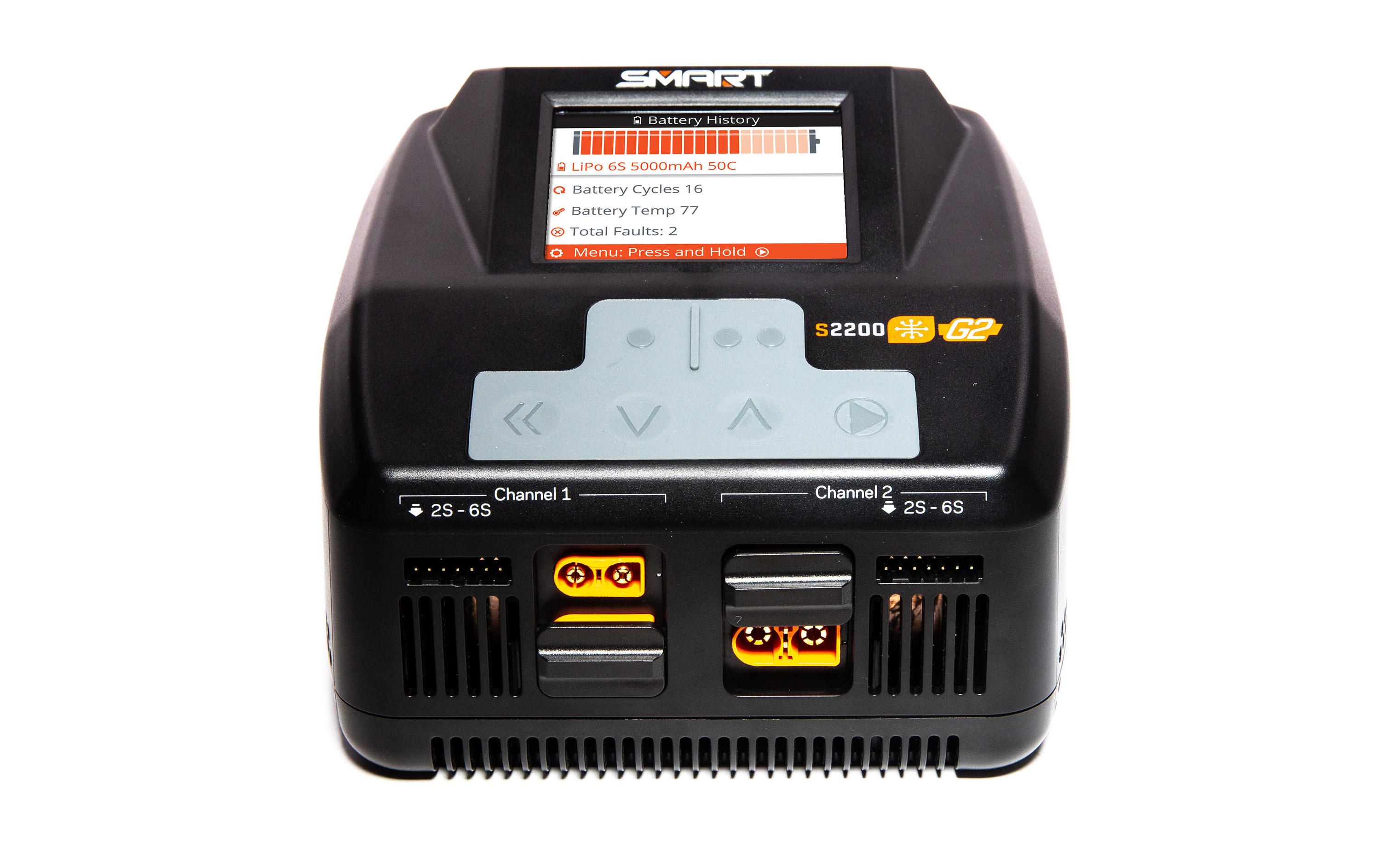 Dual-Ladegerät S2200 G2 AC 2x 200W 1-6S<br>Universeller G2 Smart Charger mit 2 Ausgängen