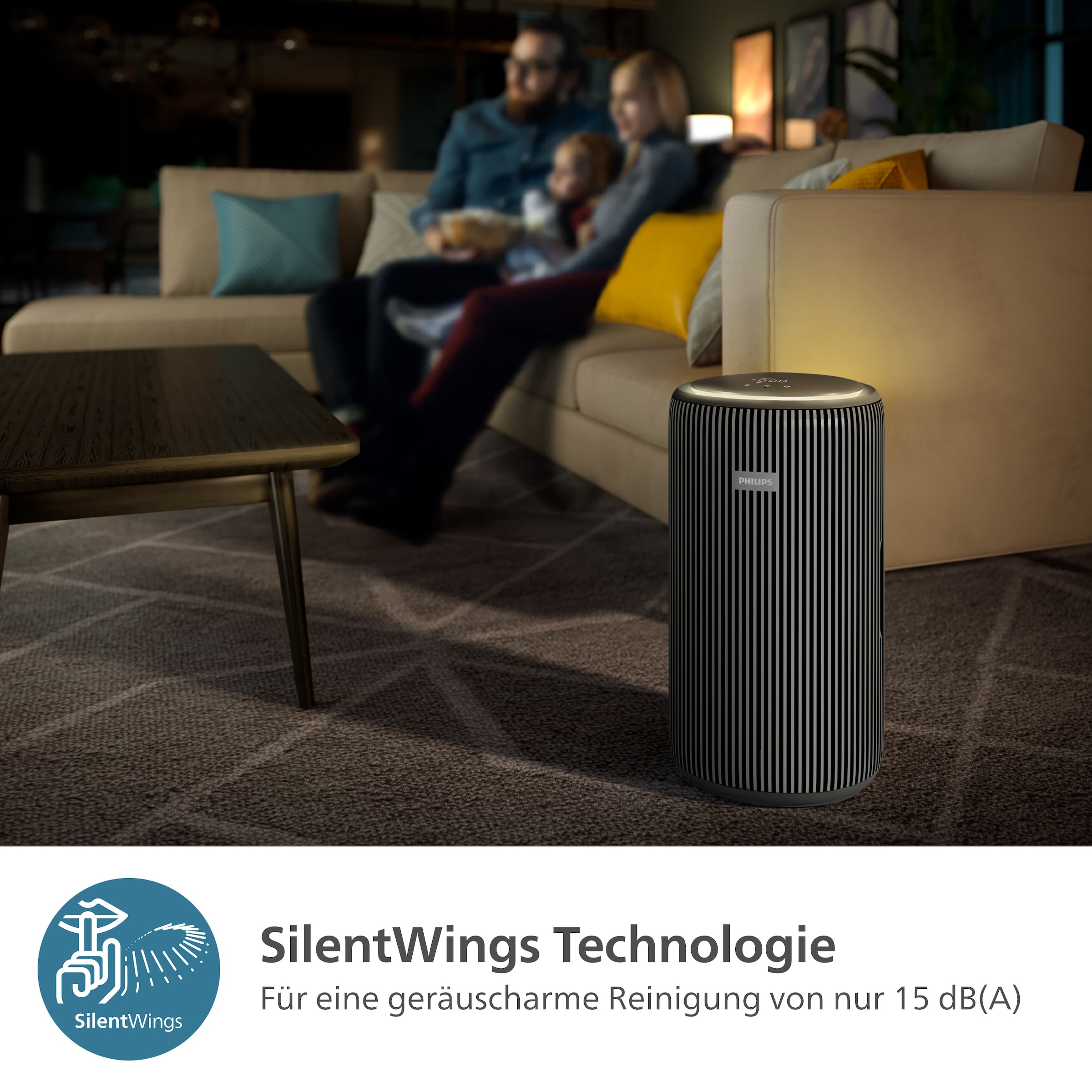 Philips Luftreiniger »AC3221/13 PureProtect 3200 Series, Luftreinigungsrate (CADR) 520 m³/h« für 135 qm Räume 3-Schichten-HEPA-Filtersystem, leise