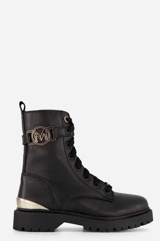 Mexx Sandy Sam Veterboots zwart Leer