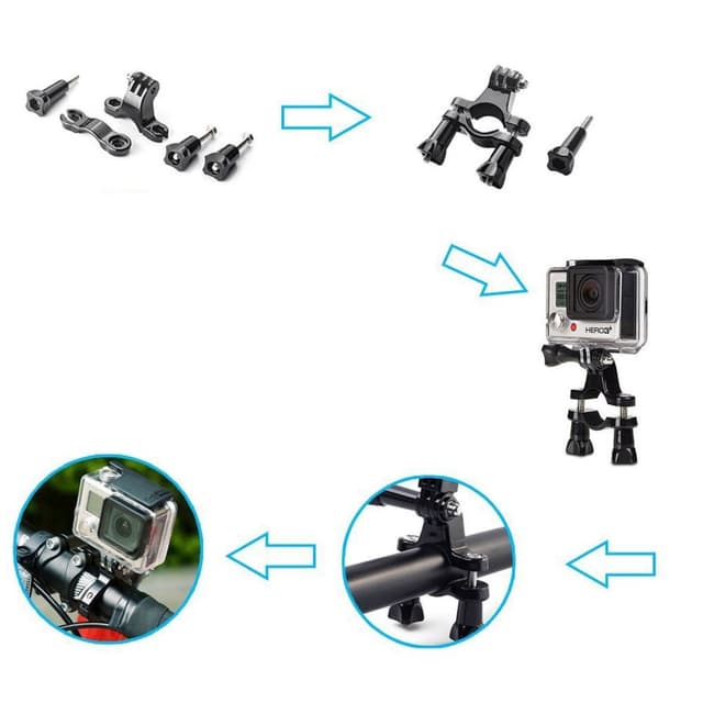 GoPro Hero 3/3+/4 vandtæt skal Gennemsigtig