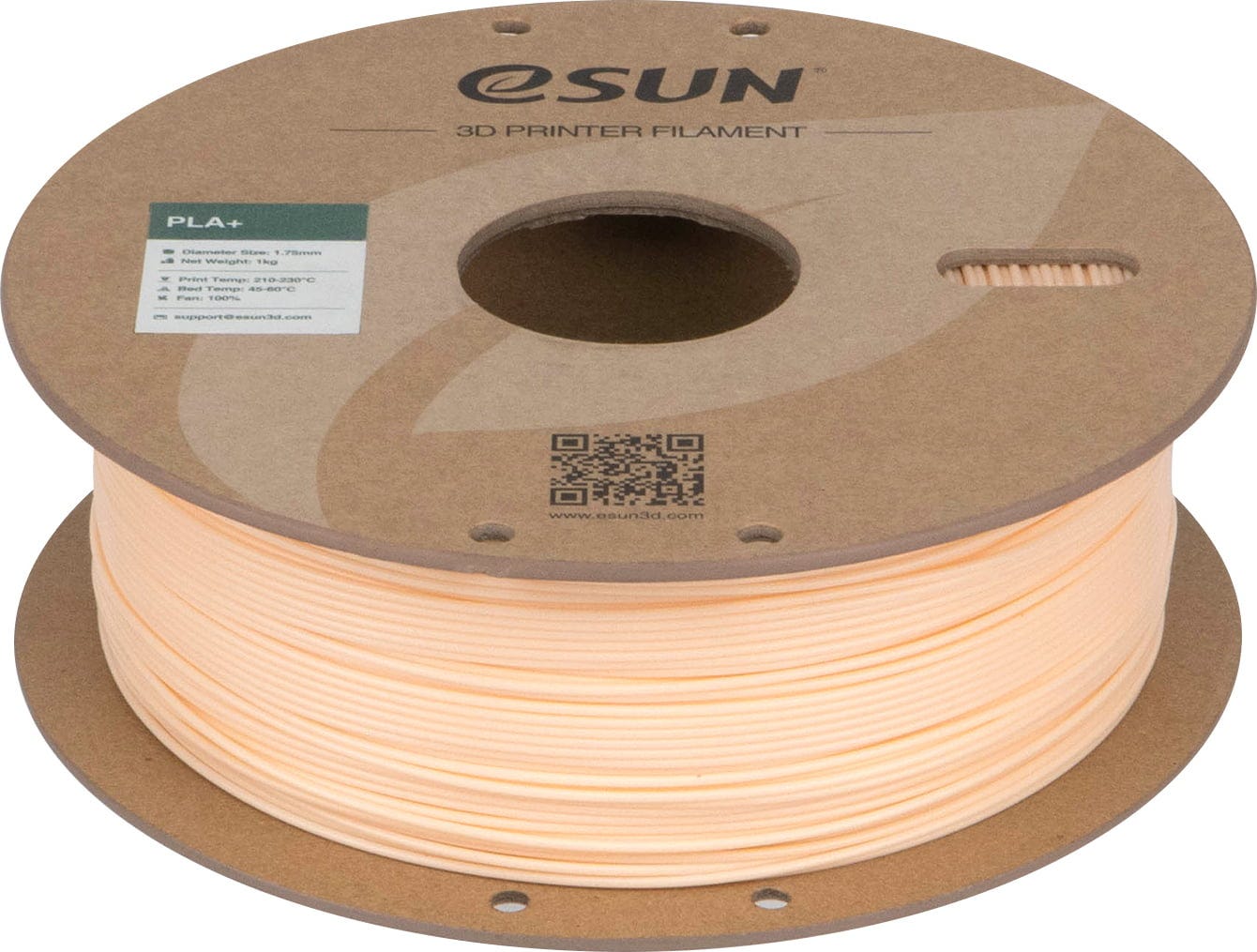 eSUN  PLA+ Light Beige, 1,75 mm / 1000 g    PLA-Filament mit verbesserten physikalischen Eigenschaften
