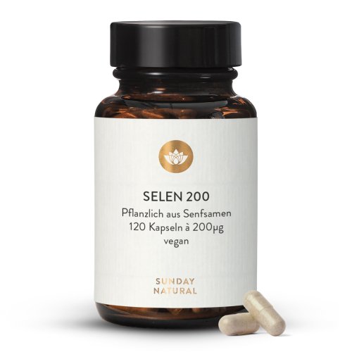 Sunday Natural Products  Selen Kapseln 200 µgHochdosiert