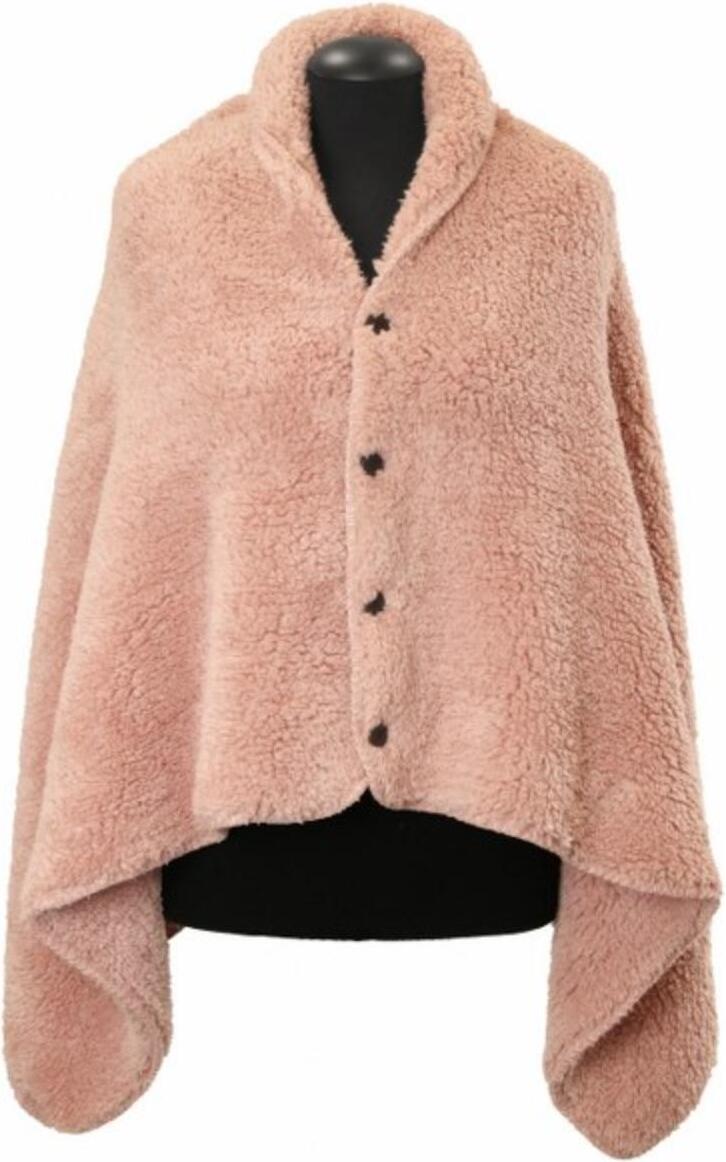 Unique Living omslagplaid Nox roze onesize