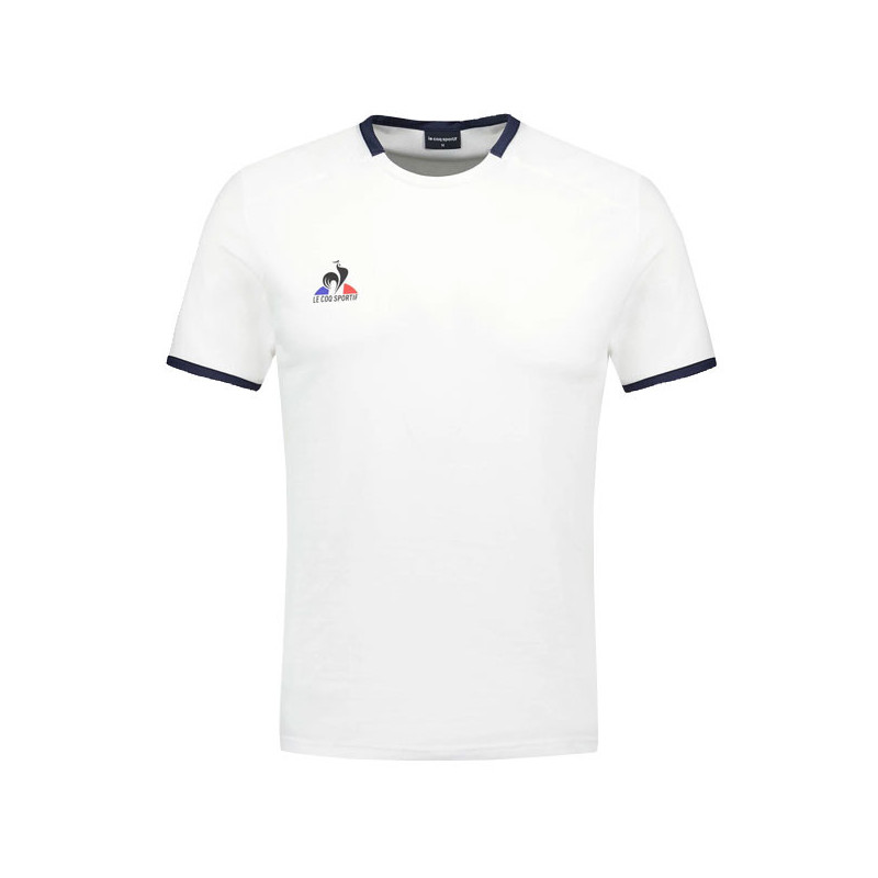 Tee-shirt tennis homme Le Coq Sportif N5 noir ou blanc