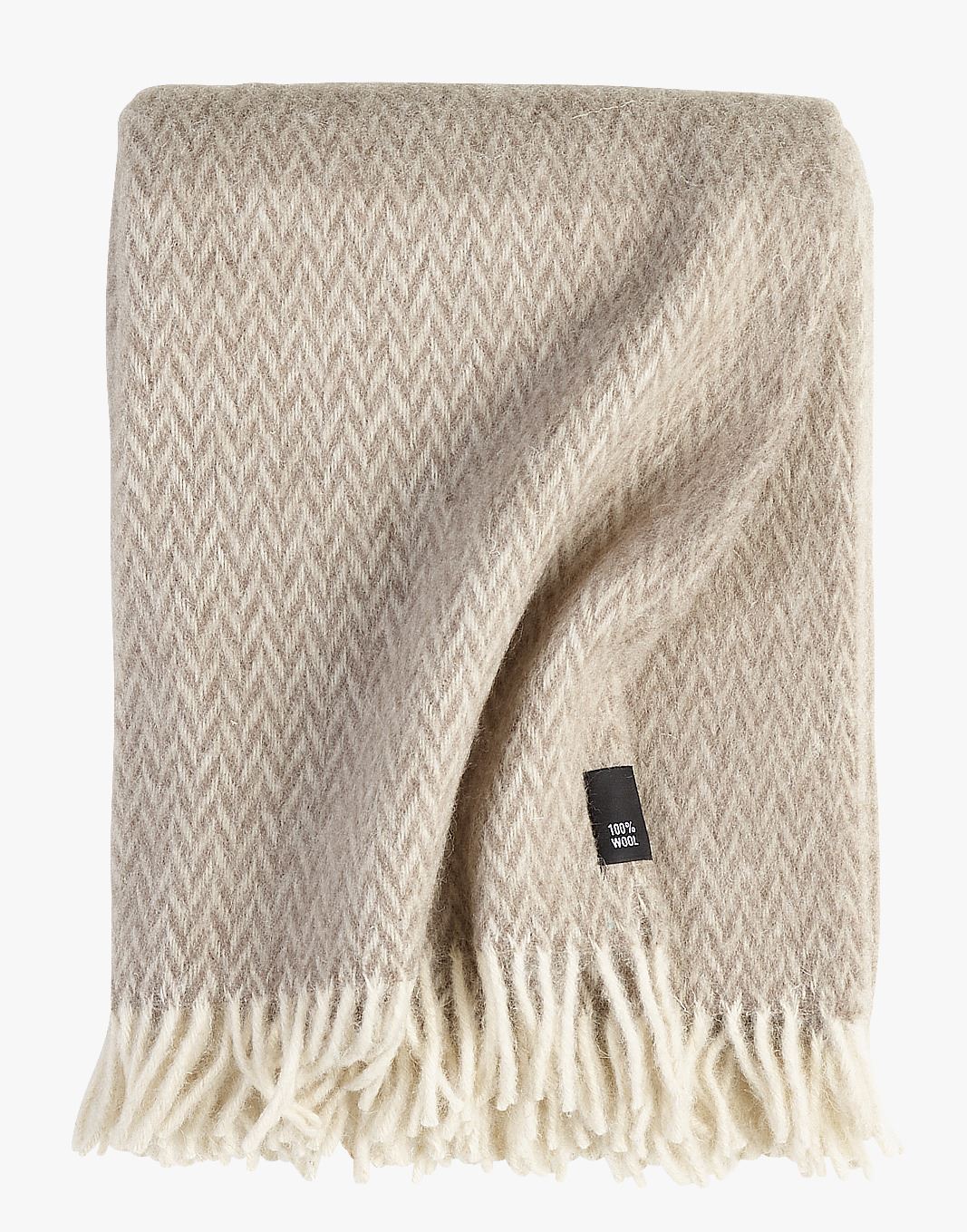 Ullpledd svart - 130x170 cm