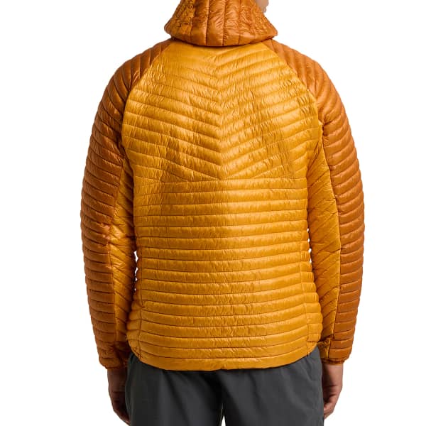 Doudoune randonnée HAGLÖFS MIMIC HOOD M SUNNY YELLOW/MAGNETITE