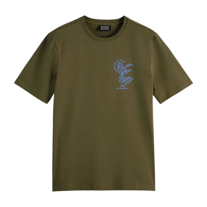 Scotch & Soda Left Chest Artwork Shirt Heren