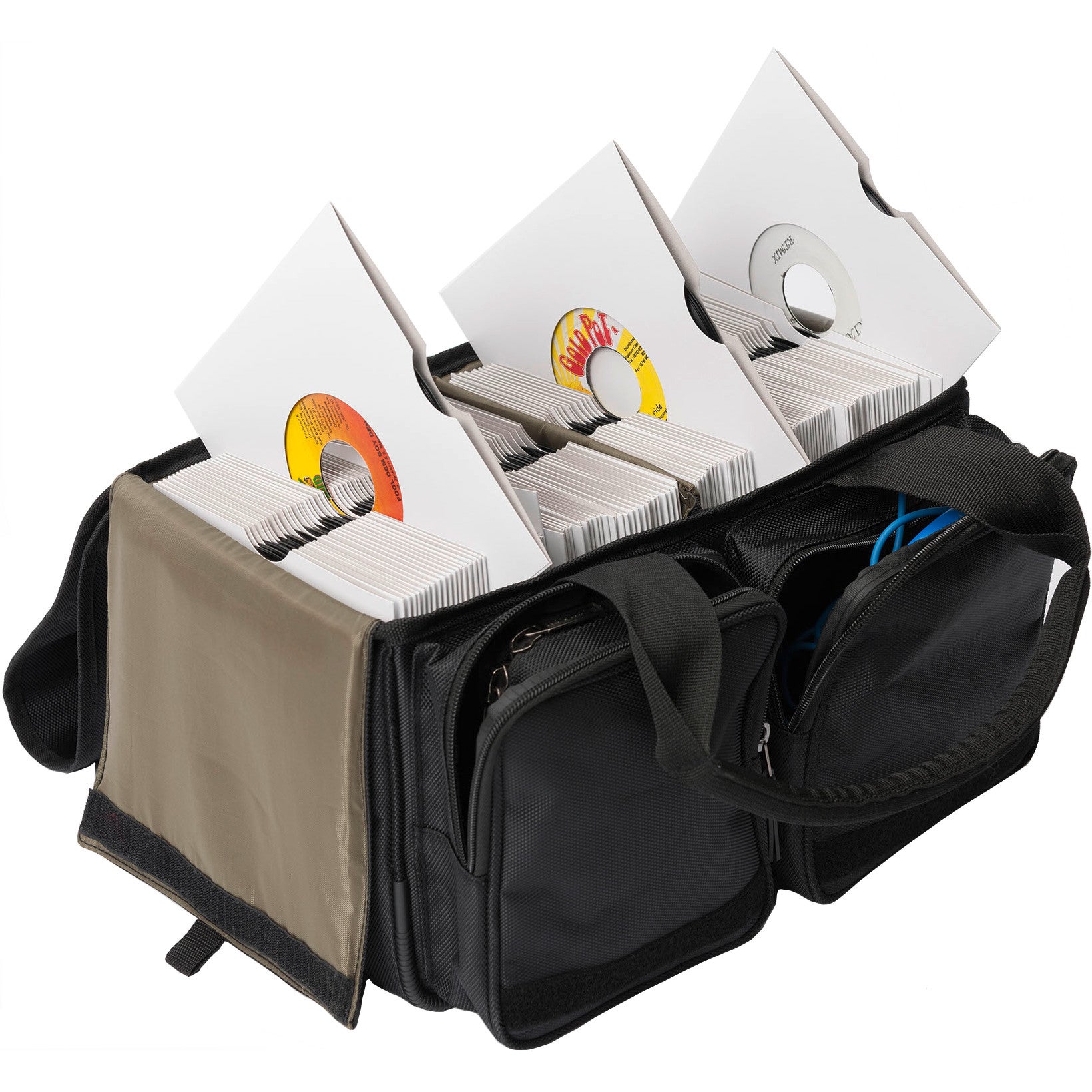 Magma 45 Record-Bag 150 platenkoffer zwart voor 7 inch vinyl