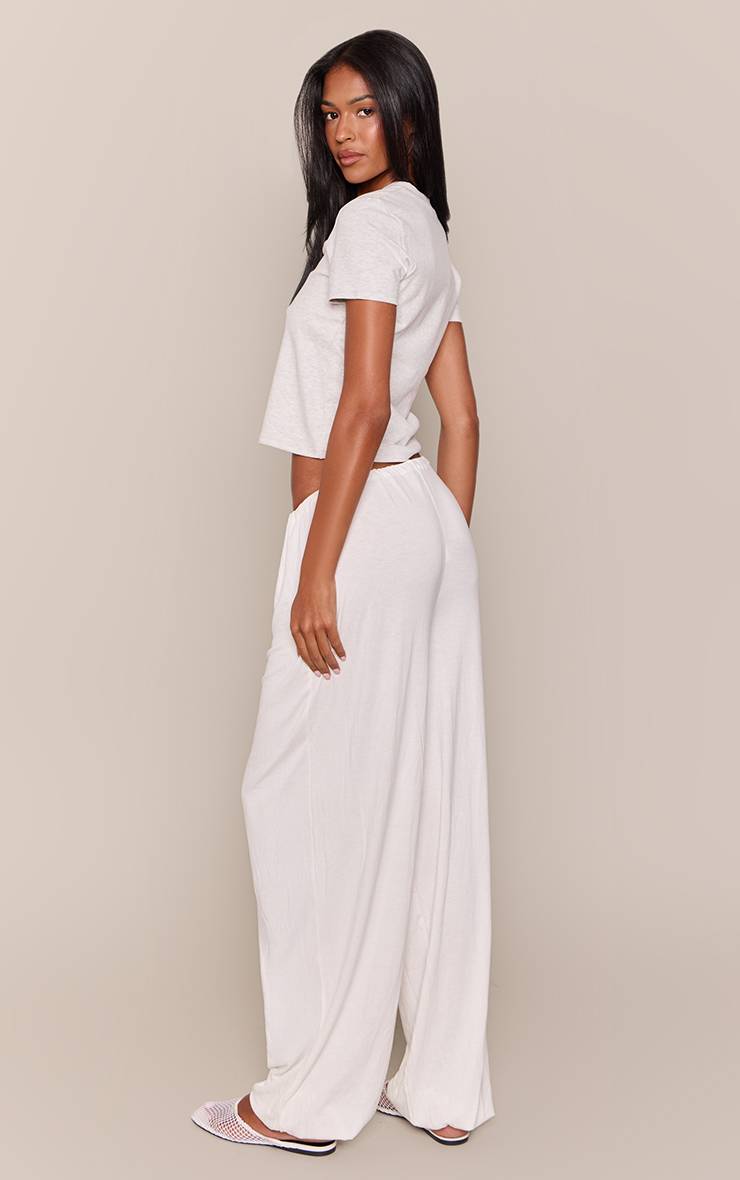 Crème Pantalon Tall En Jersey À Jambes Ballon Avec Chevilles Resserrées