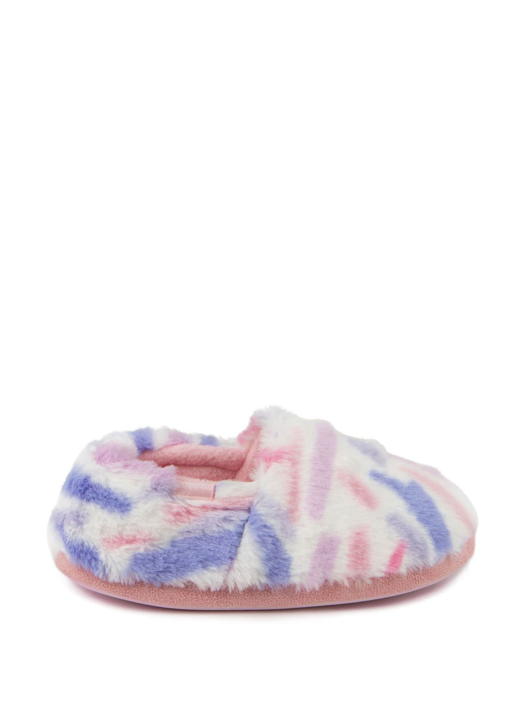 Roze - Totes groene lage pantoffels met dichte achterkant van fleece voor de winter