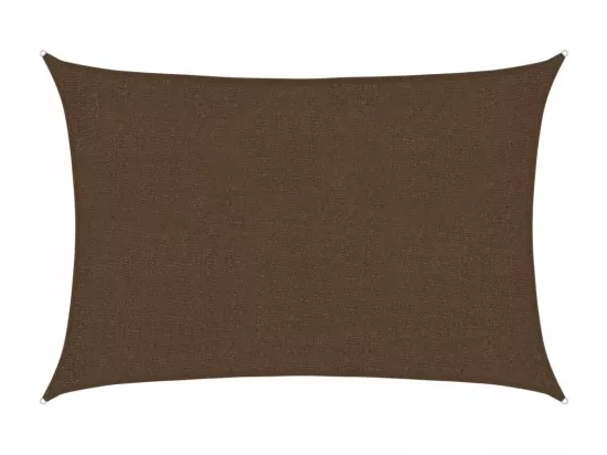 Voile d'ombrage 160 g/m² Marron 2x3 m PEHD