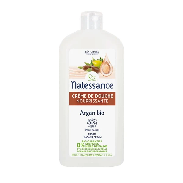Natessance Crème de Douche à l’Argan et à la Fleur d’Oranger 500 ml