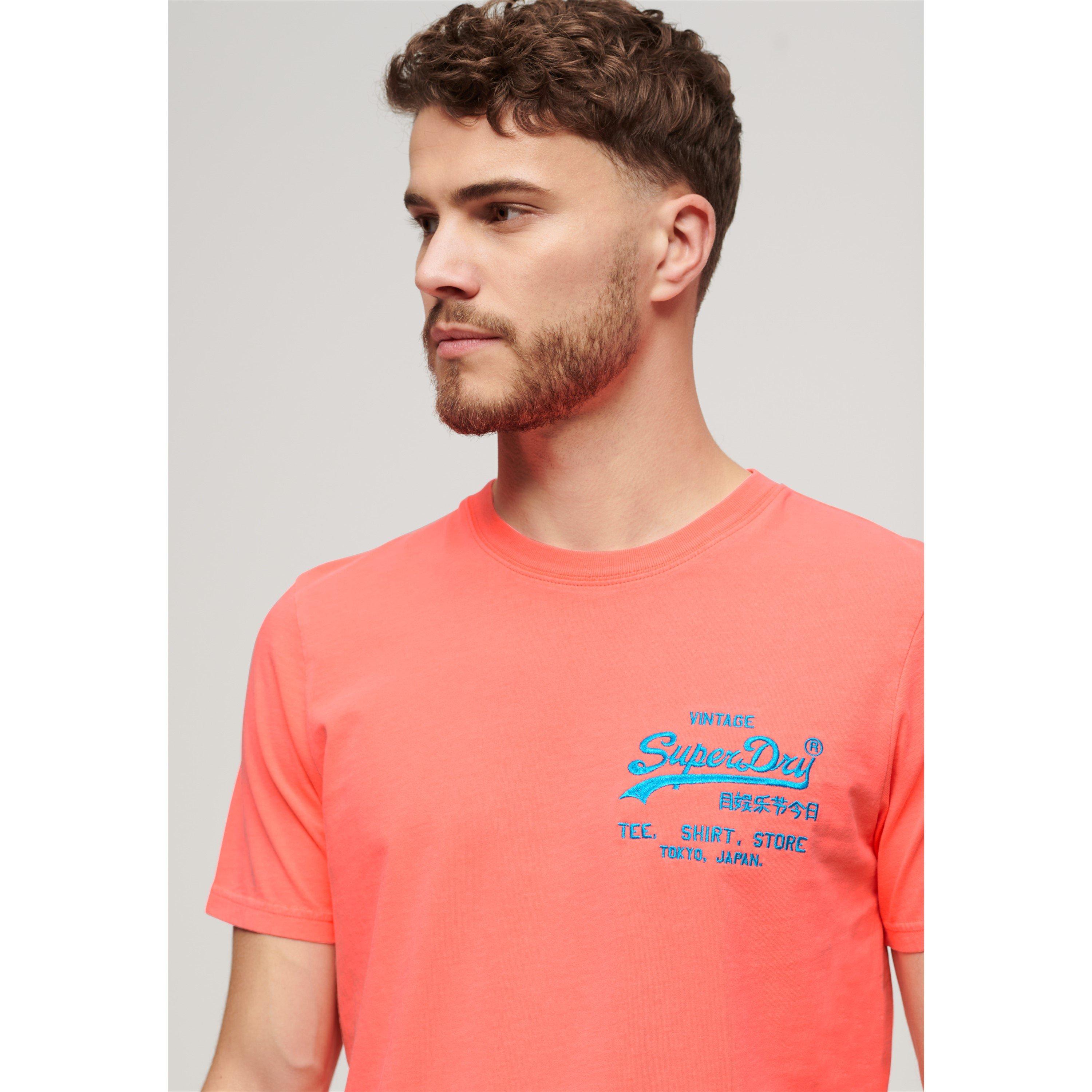 Superdry Neon Vintage Logo T Shirt