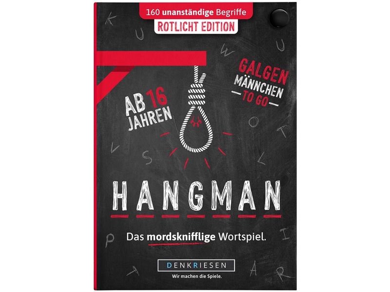 Denkriesen Hangman Rotlicht Edition -DE- Das mordsknifflige Wortspiel