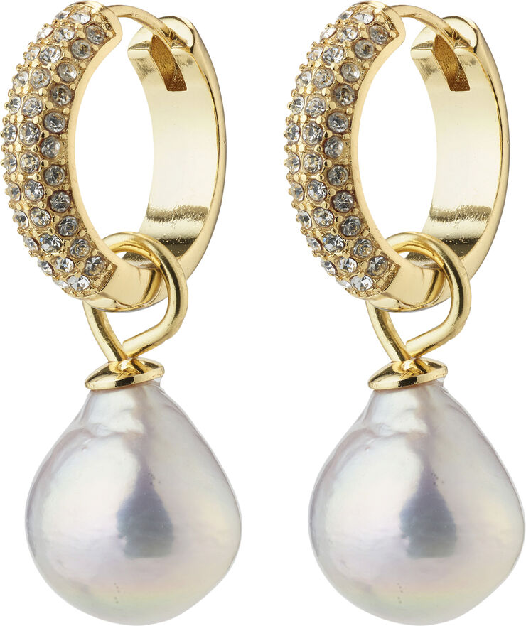 Pilgrim EDELE pearl earrings gold-plated Guld
