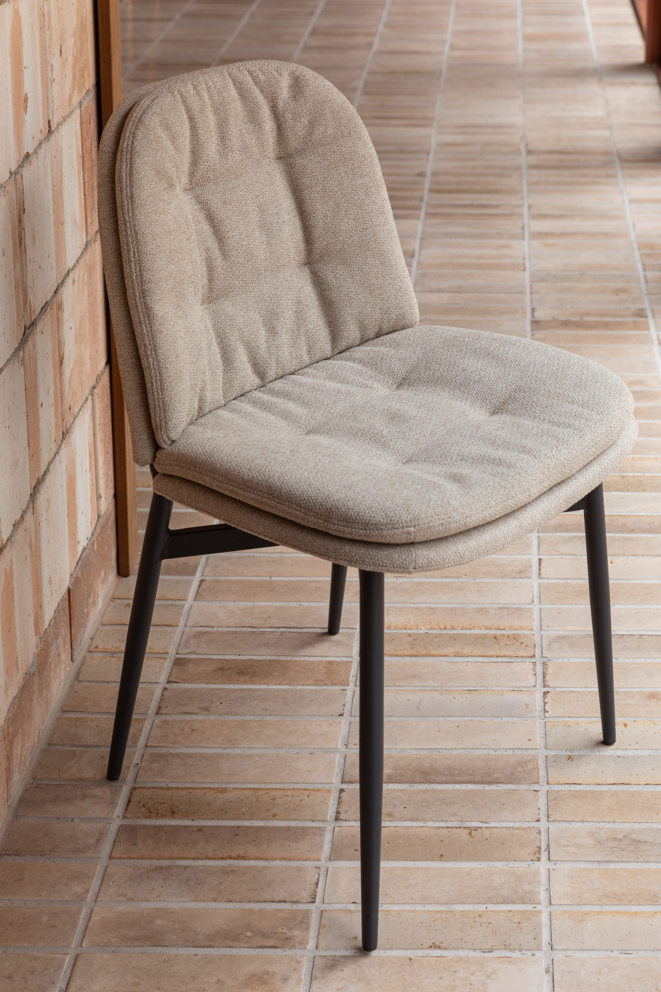 Eetkamerstoel Jade beige (set van 5)