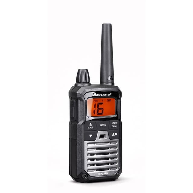 MIDLAND Walkie Talkie XT70 Pro Duo Sort/Mørkegrå