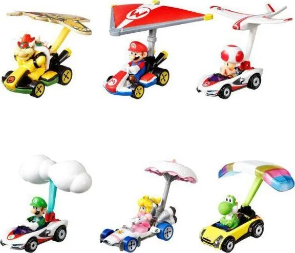 Hot Wheels Mario Kart Glider Asst