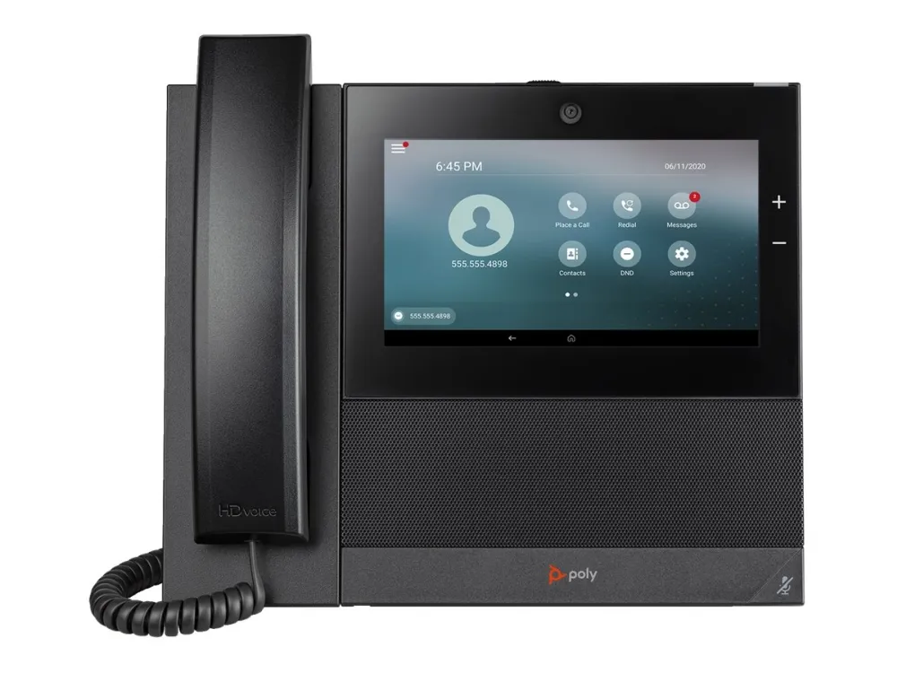 Poly CCX 700 OpenSIP - VoIP-telefon - med digitalkamera med opkalds-ID/opkald venter - SIP, RTCP, RTP - 24 linier - sort