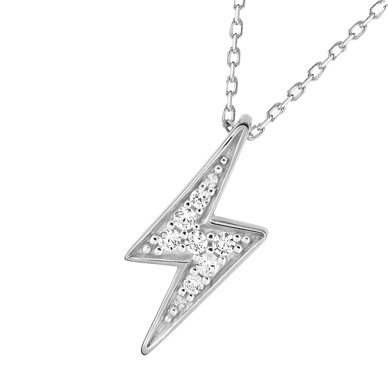 Collier Femme - Oxyde de zirconium - Argent 925 - Longueur : 42 cm