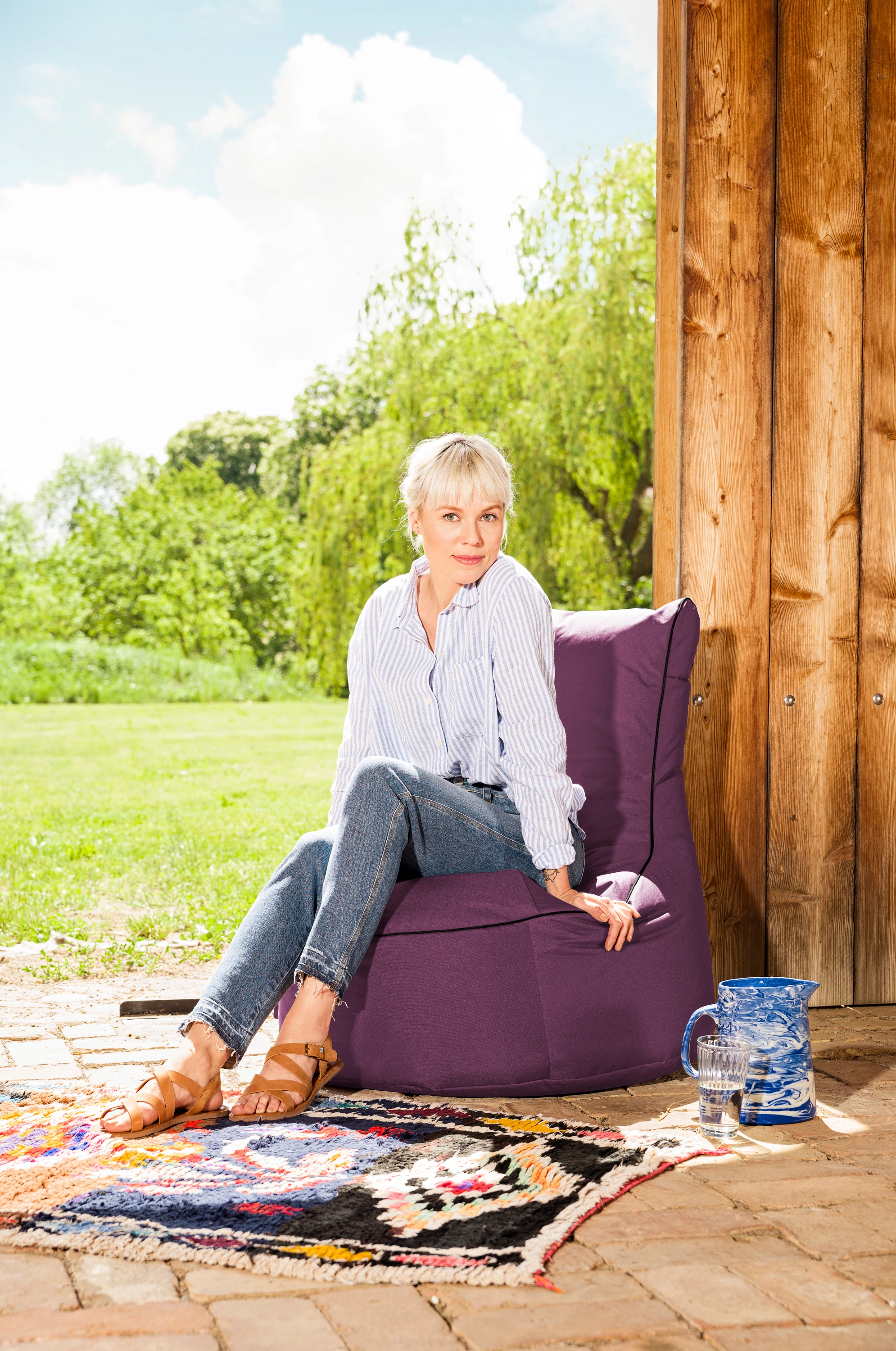 Sitzsack Swing SCUBA (Farbe: aubergine)