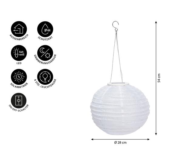 Dehner Solar-Lampion, ca. Ø28 cm