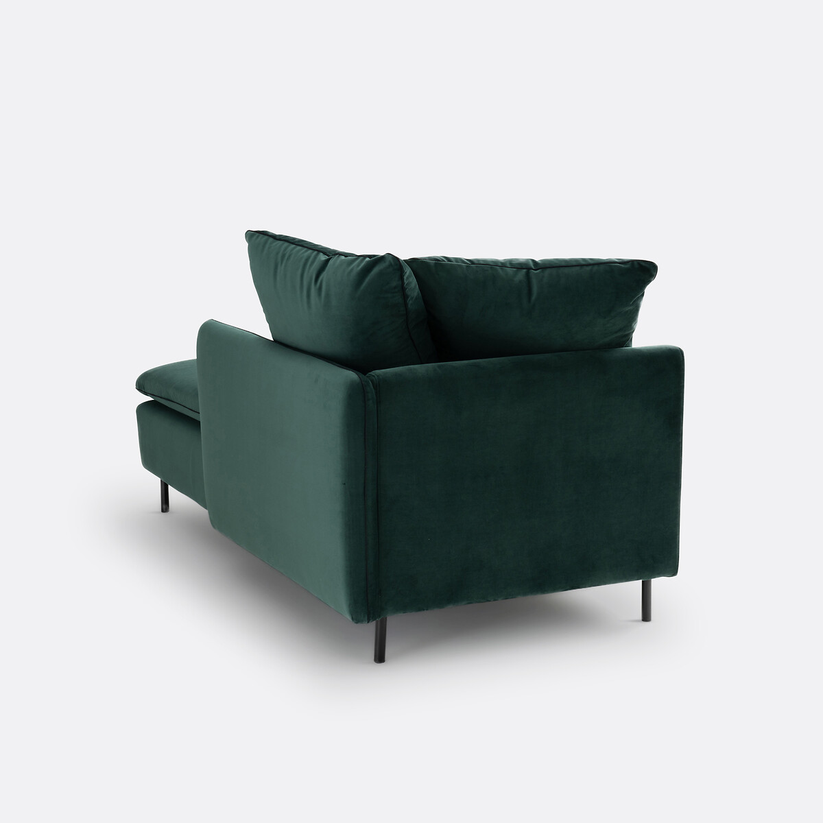 LA REDOUTE INTERIEURS<br>Cadeira longa, conversível, veludo D179 cm, Ivete