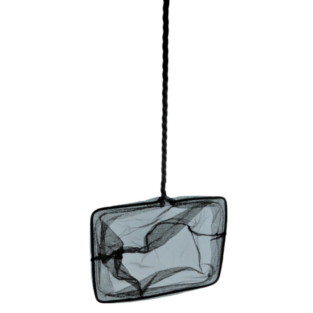 Epuisette filet noir, maille moyenne, 20 cm x 16 x 53 cm aquarium