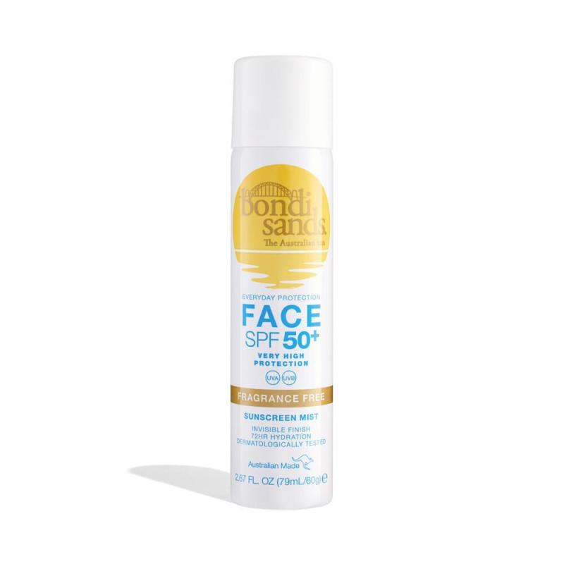 Bondi Sands SPF 50+ Fragrance Free Suncreen Face Mist 79ml