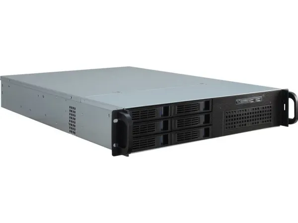 Inter-Tech IPC 2U-2406 - Rack-monterbar - 2U - SSI EEB - SATA - hot-swap - ingen strømforsyning - USB
