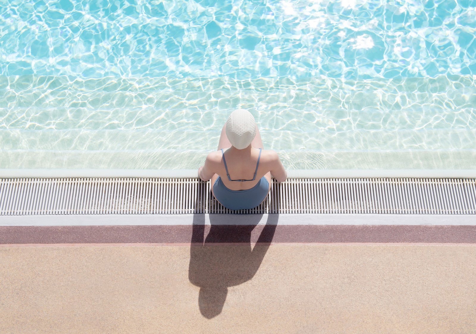 Day Dreaming at the Summer Pool by Soo Burnell - Limited Edition. Edition of: 150. Signed.