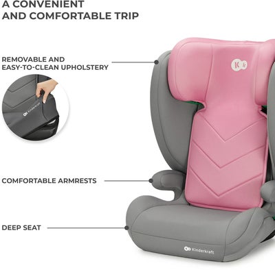 Kinderkraft I-SPARK i-Size Beltestol, Pink
