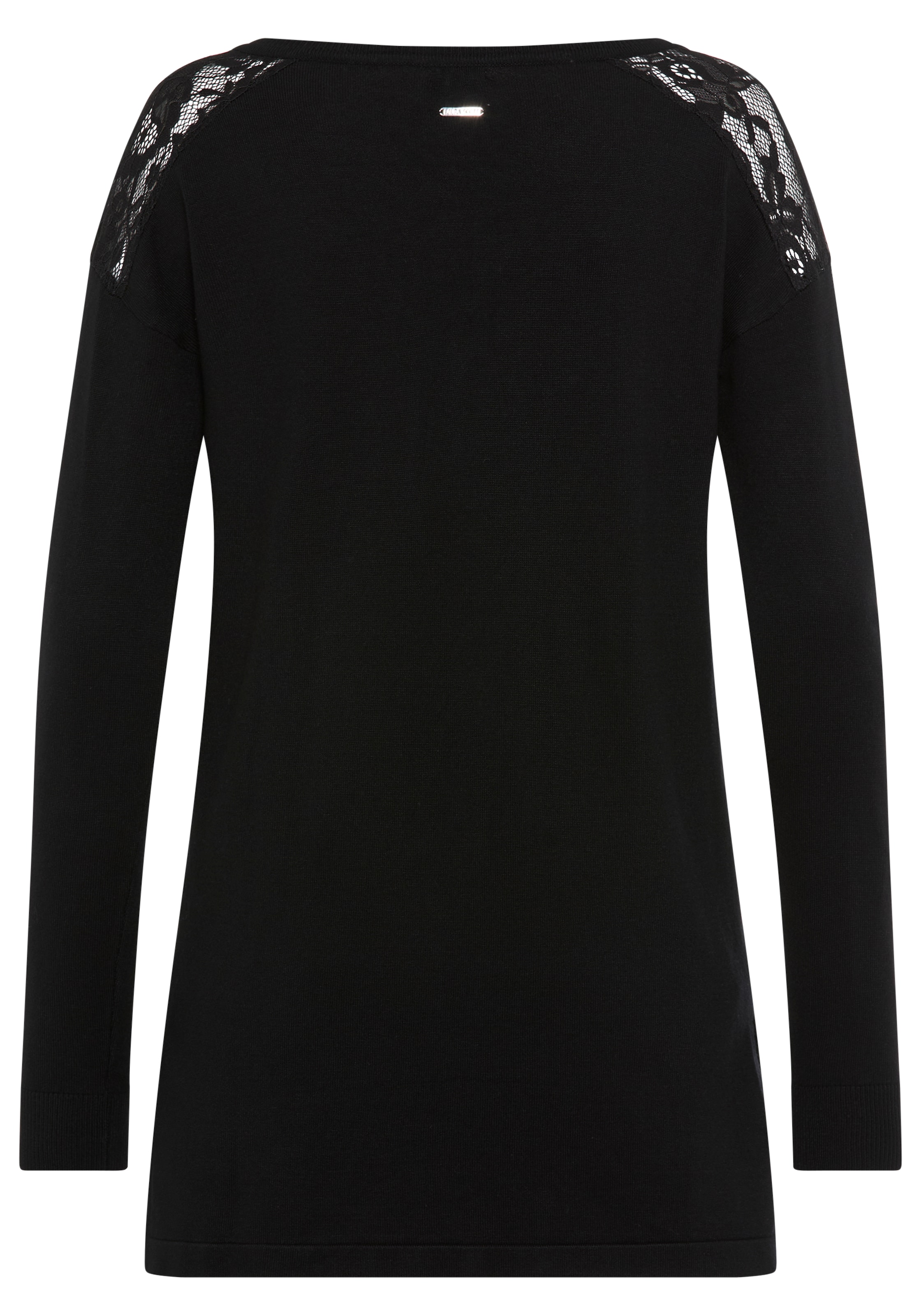 Laura Scott Longpullover , Feinstrickpullover mit Spitzendetails und Schlitzen - NEUE KOLLEKTION