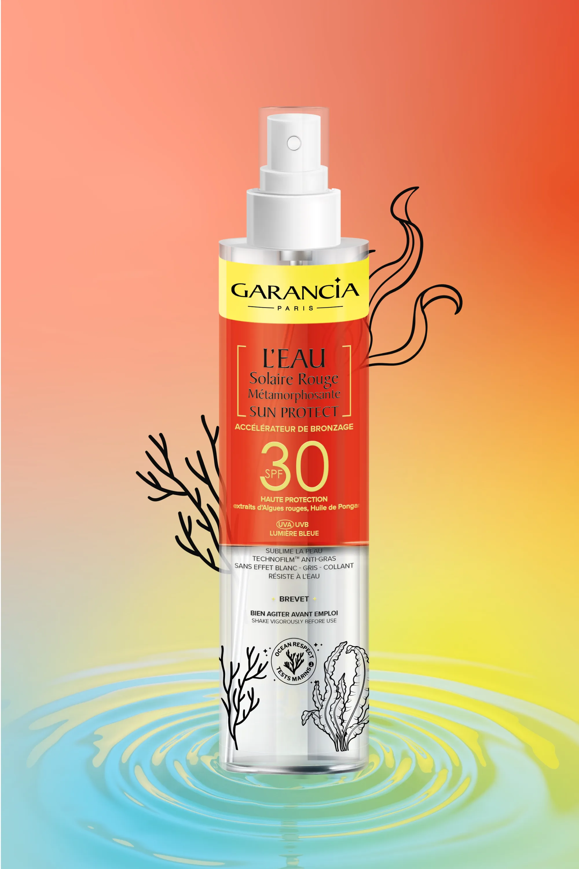 Garancia Eau rouge métamorphosante SPF30-150 ml