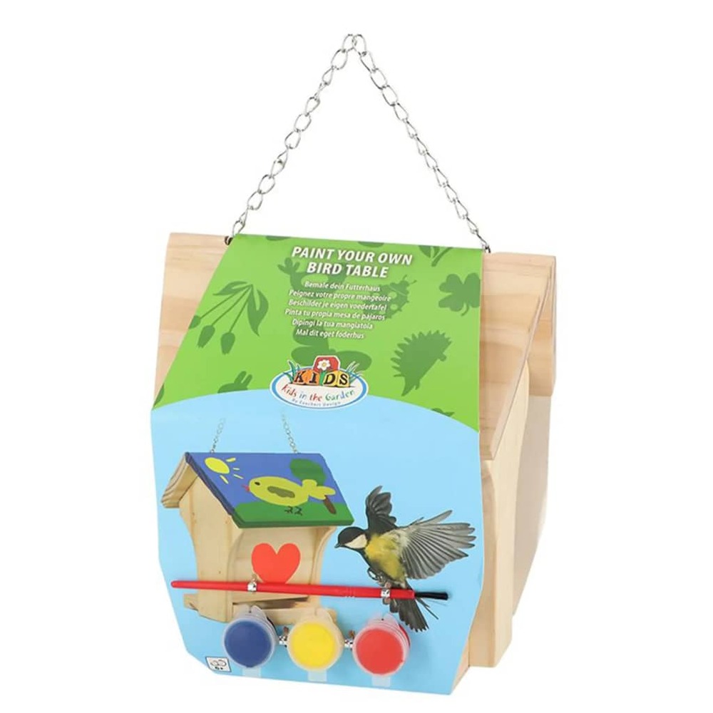 Mangeoire oiseaux à peindre pour enfants
