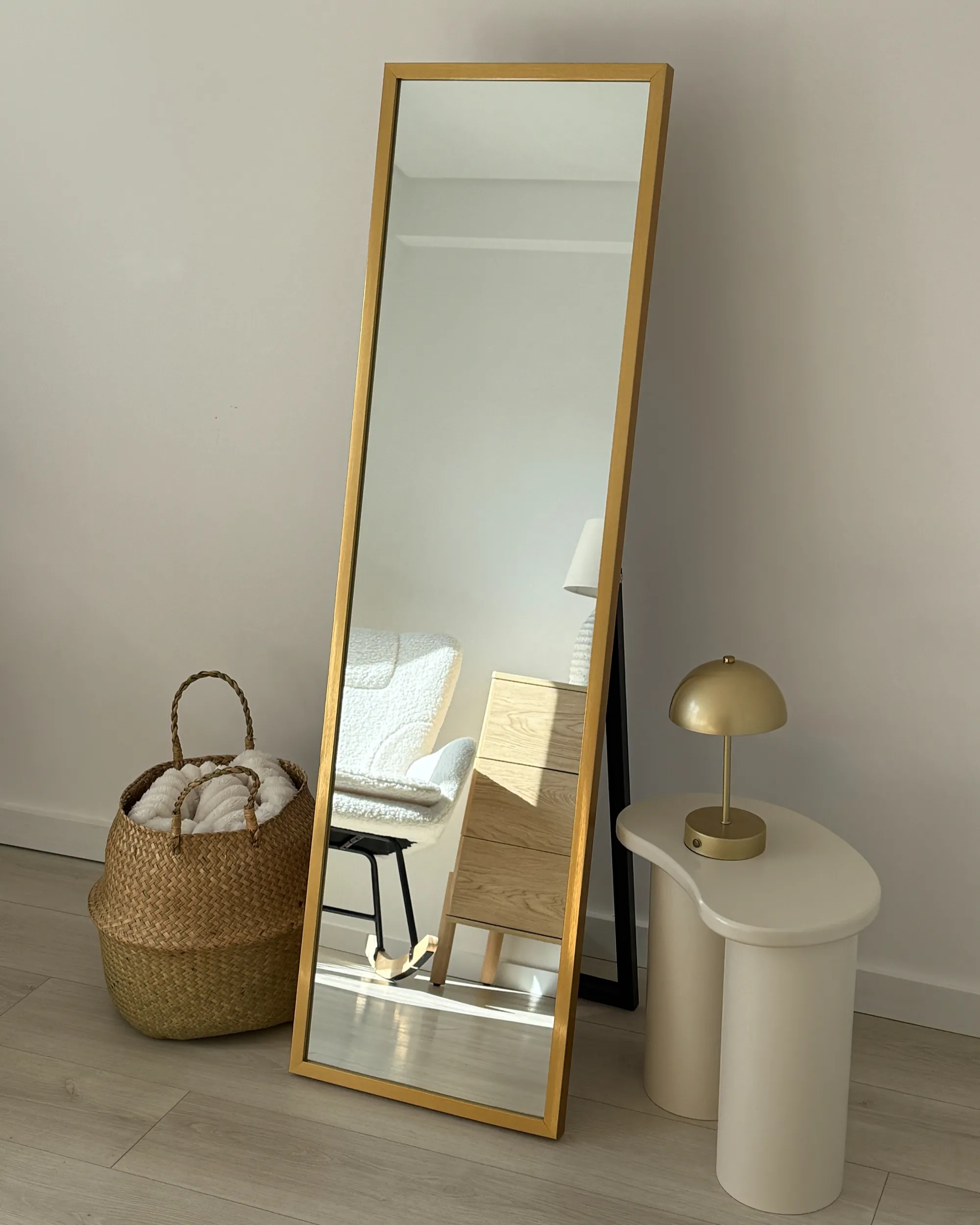 Staande spiegel TORCY 140 cm Goud