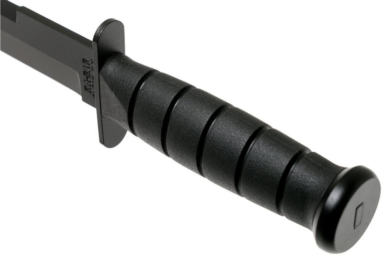 KA-BAR Modified Tanto 1266 plain edge, kydex foedraal, survivalmes