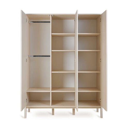 Armoire XL 3 portes ASHI Argile - QUAX