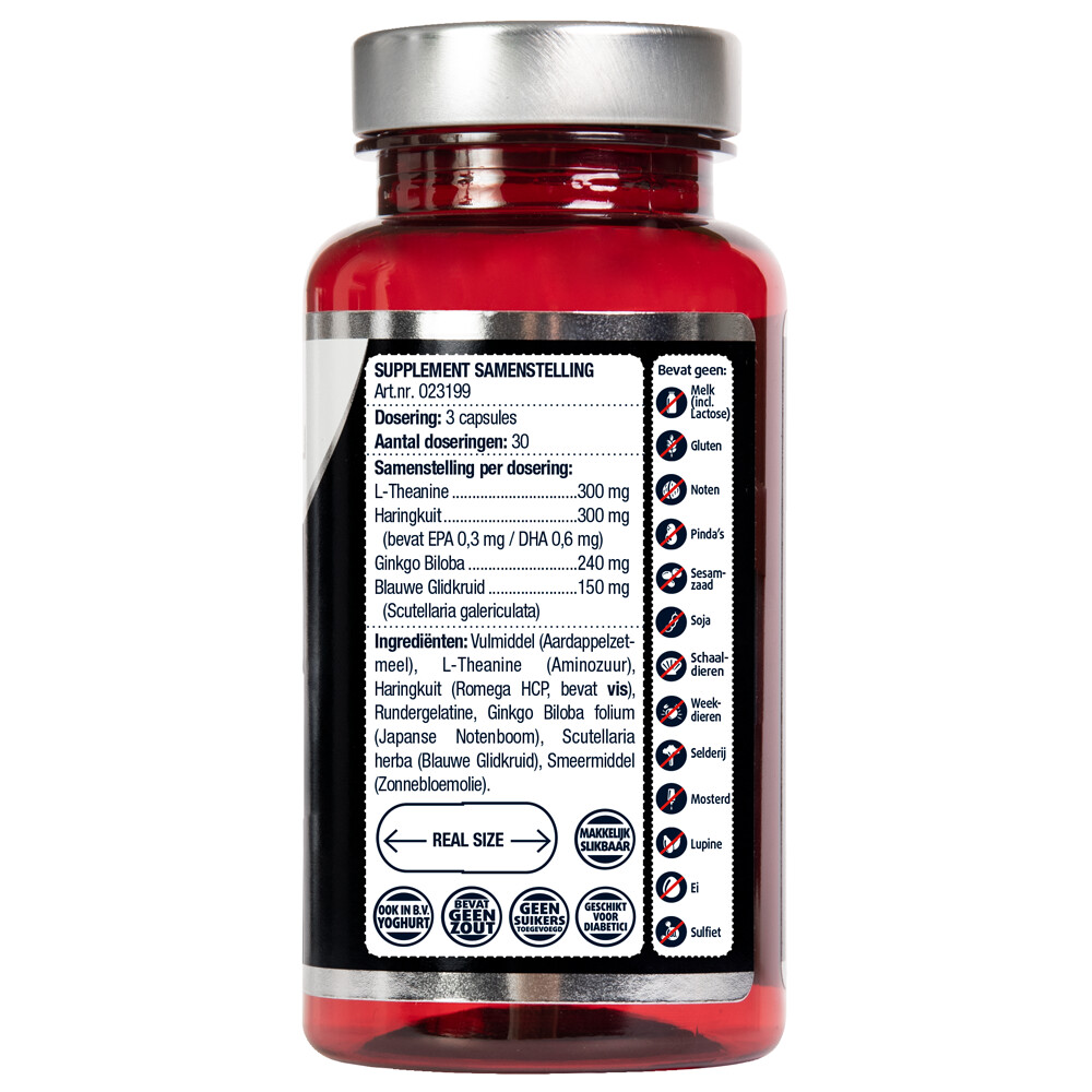 2x Lucovitaal L-theanine Omega 3 90 capsules