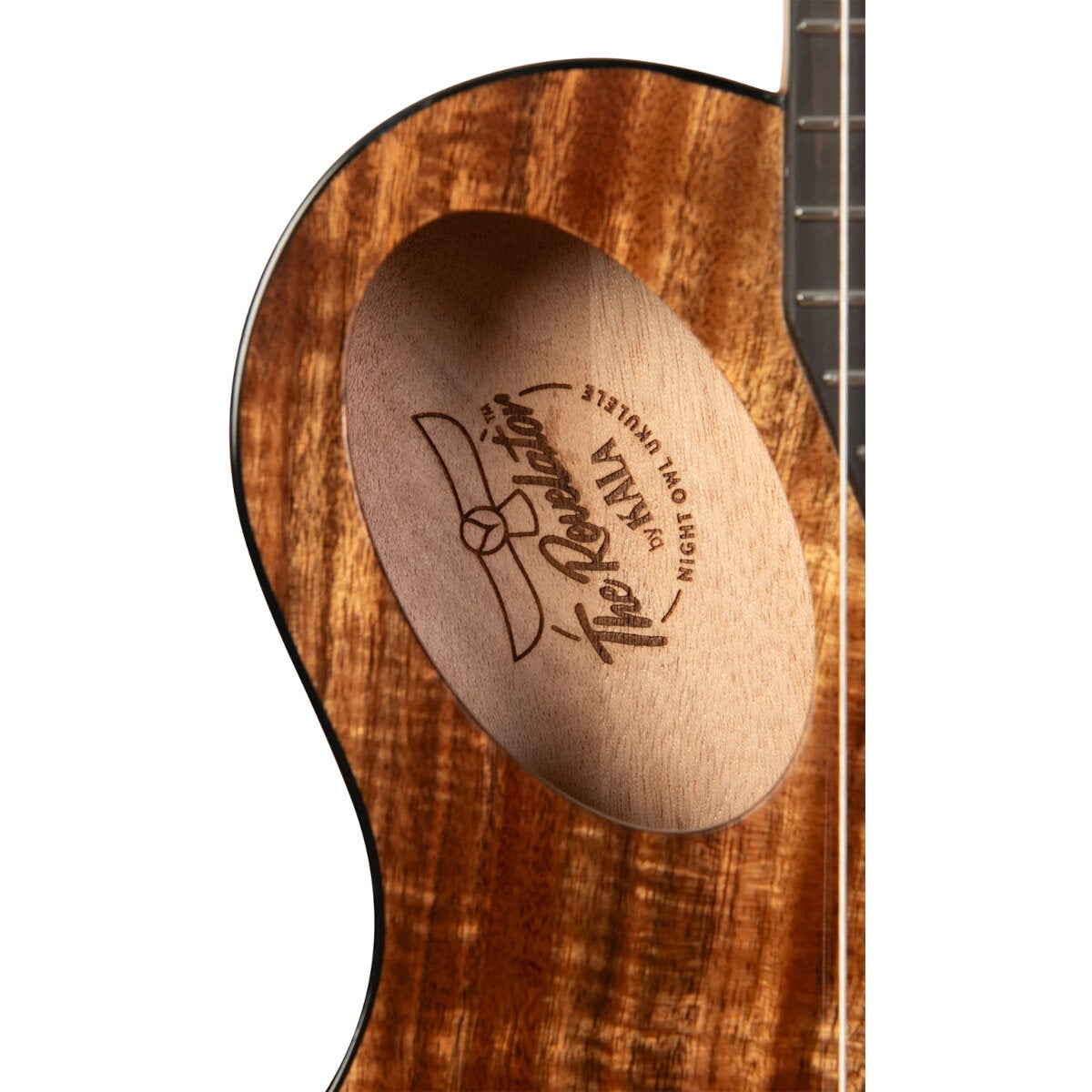 Kala Revelator Night Owl Acacia Tenor elektrisch-akoestische tenor ukelele met deluxe gigbag