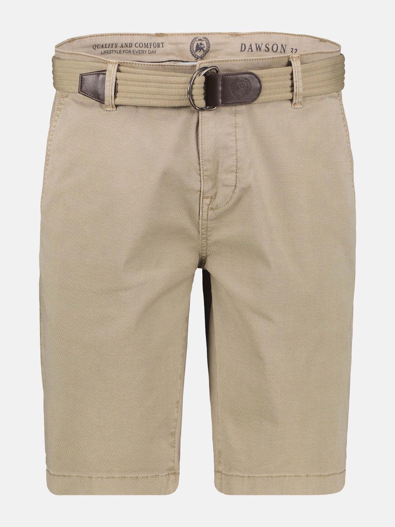 Chino-Bermuda mit Gürtel, in Großen Größen