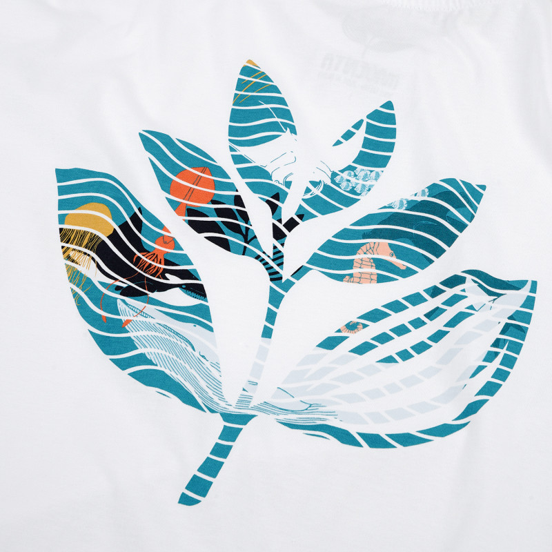 T-shirt Deep Plant - Blanc