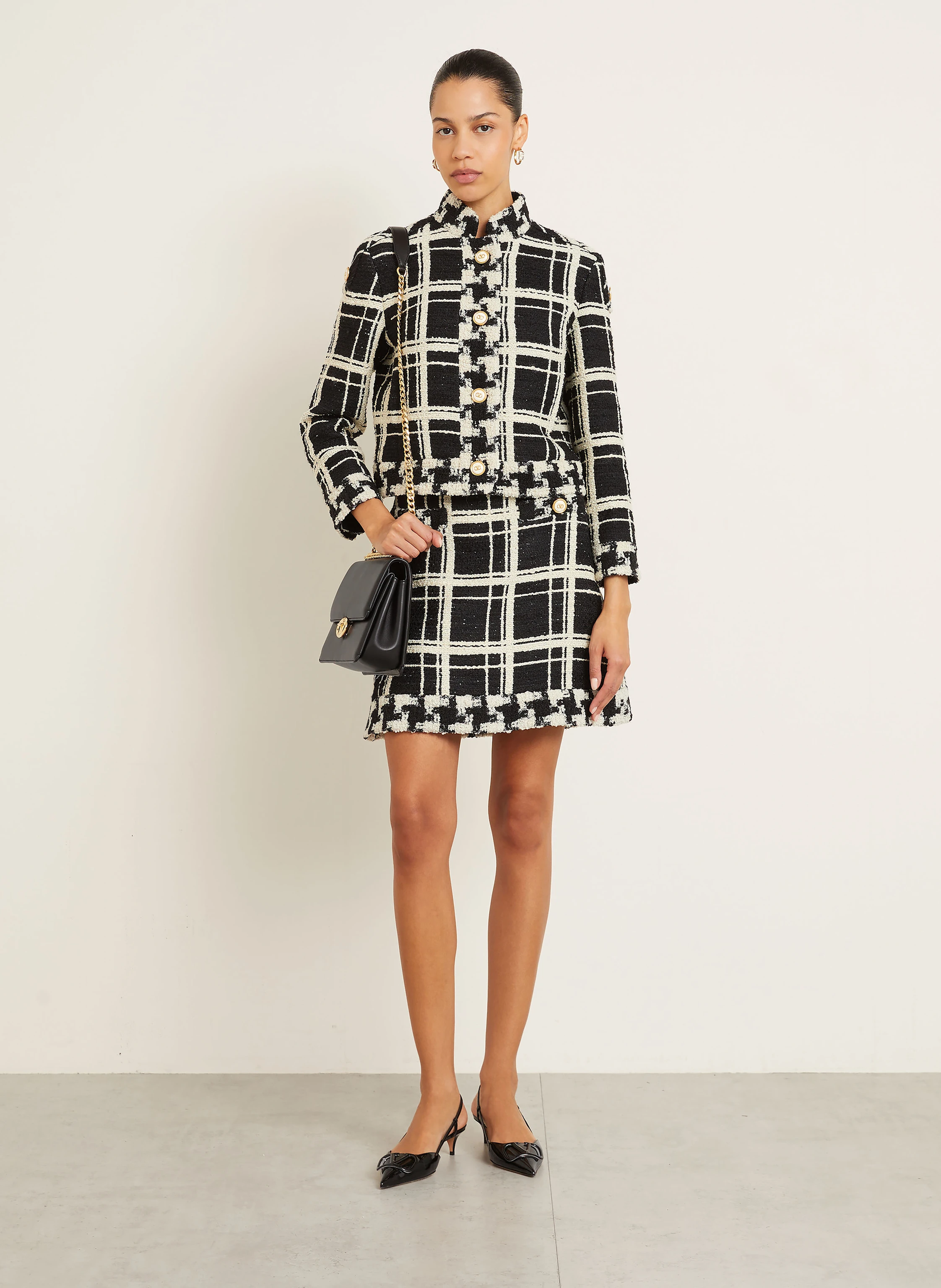 VALENTINO Tweed-Rock