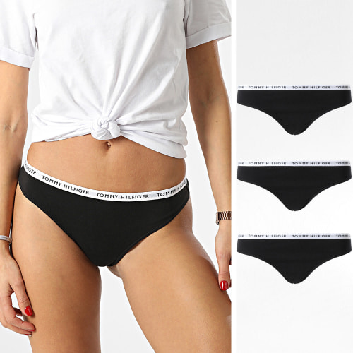 Lot De 3 Strings Femme 2829 Noir