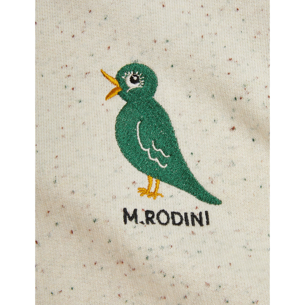 Køb Mini Rodini Offwhite Bird Emb Neps Sweatshorts