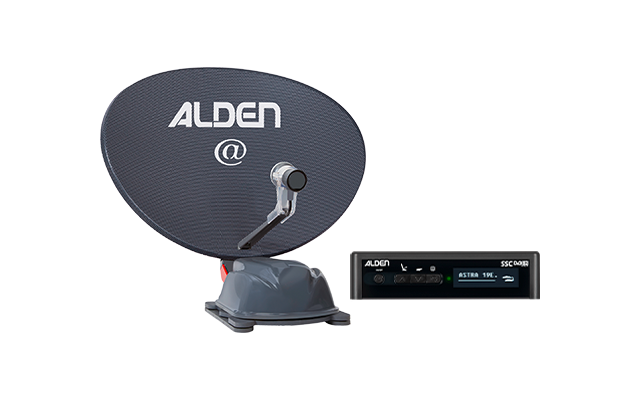 Alden AS2@ 80 HD Platinium vollautomatische Satellitenanlage inklusive S.S.C. HD Steuermodul und LTE Antenne