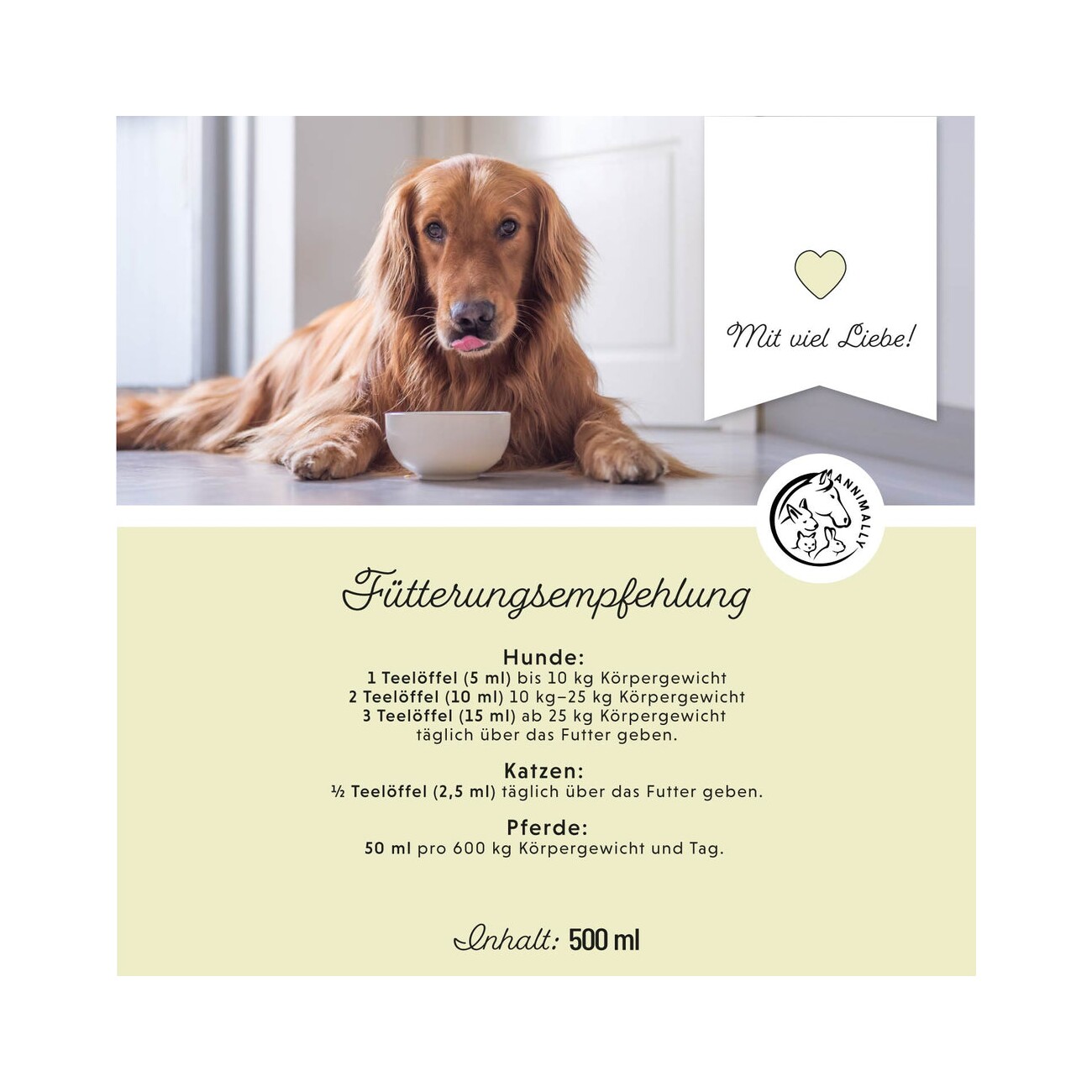 Annimally Leinöl 500 ml