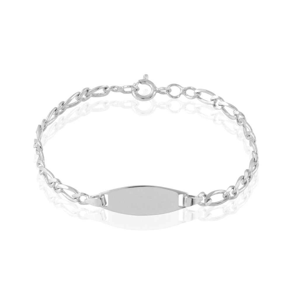 Bracelet Identité Anilo Argent Blanc