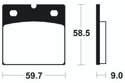 Plaquettes de freins Tecnium Performance métal fritté - MF54